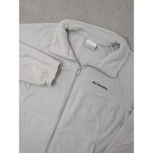 Columbia Women's Fleece Jacket Full Zip Size Large Light Mint Green Outdoor